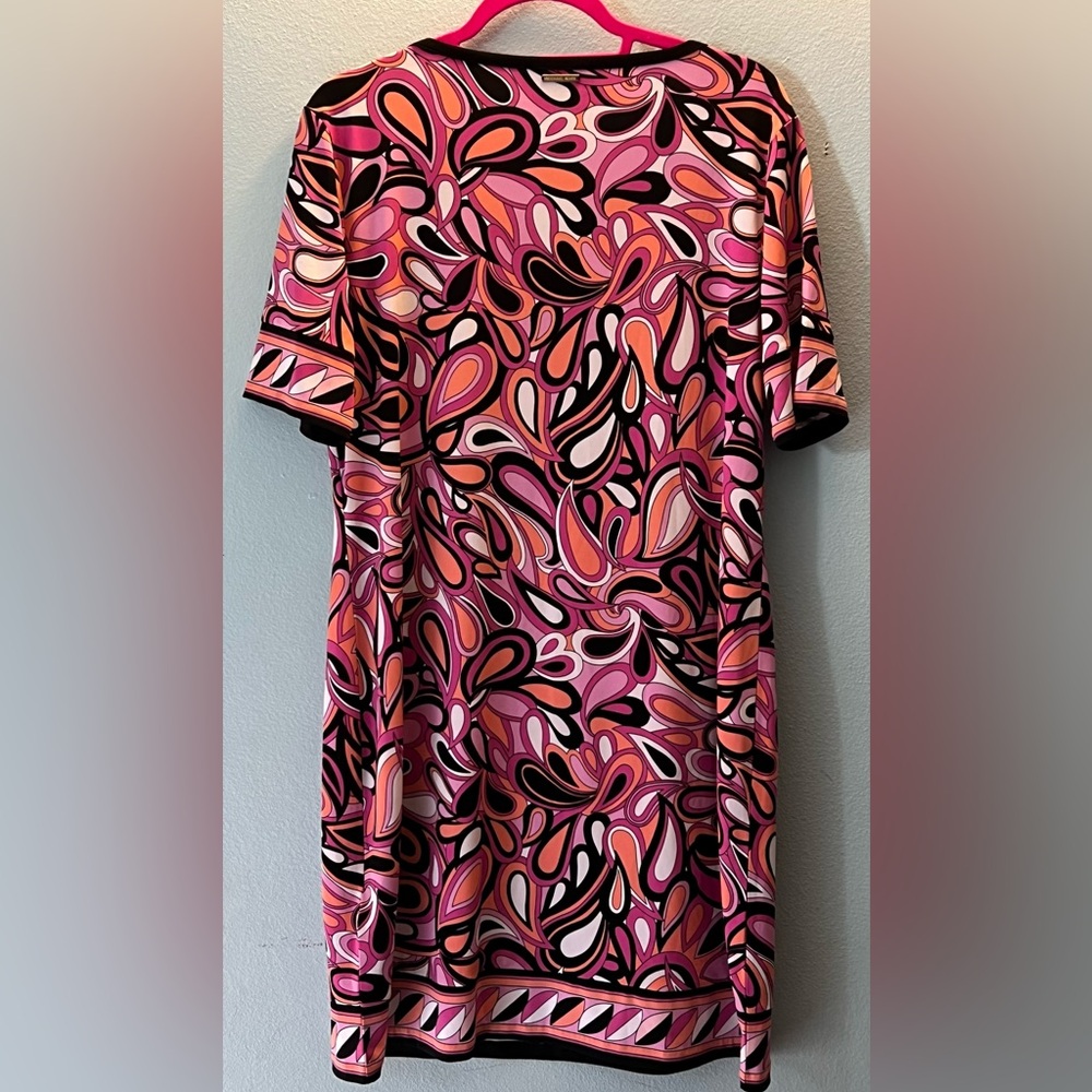 NWOT Michael Kors Pink Paisley Dress - Picture 2 of 4